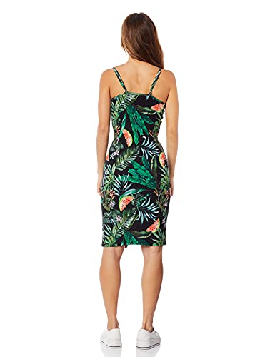 Vestido Midi Estampado Colcci feminino, Preto/Verde/Vermelho/Azul/Roxo/Marrom/Off/Rosa, P
