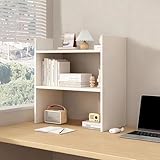 AUSHOPLAH Moderna estantería de madera para escritorio, estudio E219 (blanco)