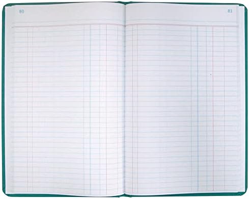 Boorum & Pease® Canvas Account Book, Journal, 16 Lb., 12 1/8" x 7 5/8", 300 Pages, Blue