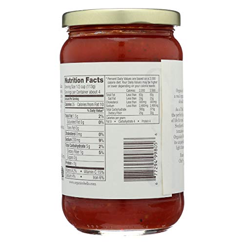 ORGANICO BELLO Organic Pizza Pasta Sauce, 16 OZ