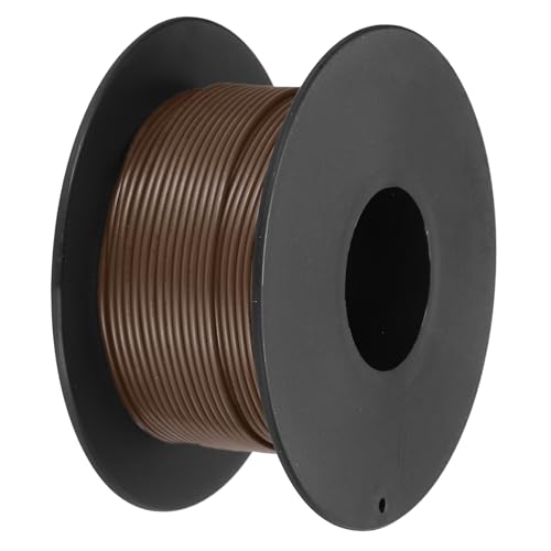 Fil de cuivre étamé UL1007 30 AWG marron de 30m pour câblage interne