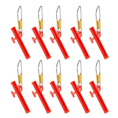 Weight Slider for Fishing Line, 10-Piece Fishing Weight Sinkers, Pin Design Heavy-Duty Slider for Saltwater Bank Sturgeon Catfish Fish Targeting