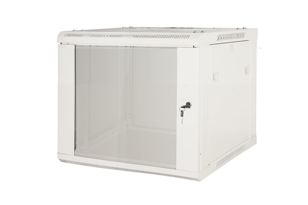Armoire Rack 19" 6 unités murales (a) 370 x (L) 600 x (p) 450 Gris démonté Porte Verre