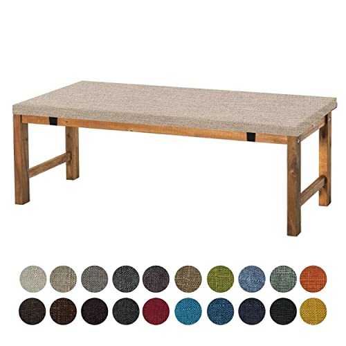 Coussin de banc de jardin 180 cm pour terrasse et intérieur beige