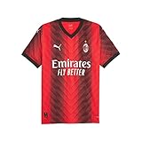 100% Polyester PUMA AC Mailand Trikot Authentic Home Herren 23/24, Größe:L, Spielerflock (zzgl. 17.90EUR):ohne Flock