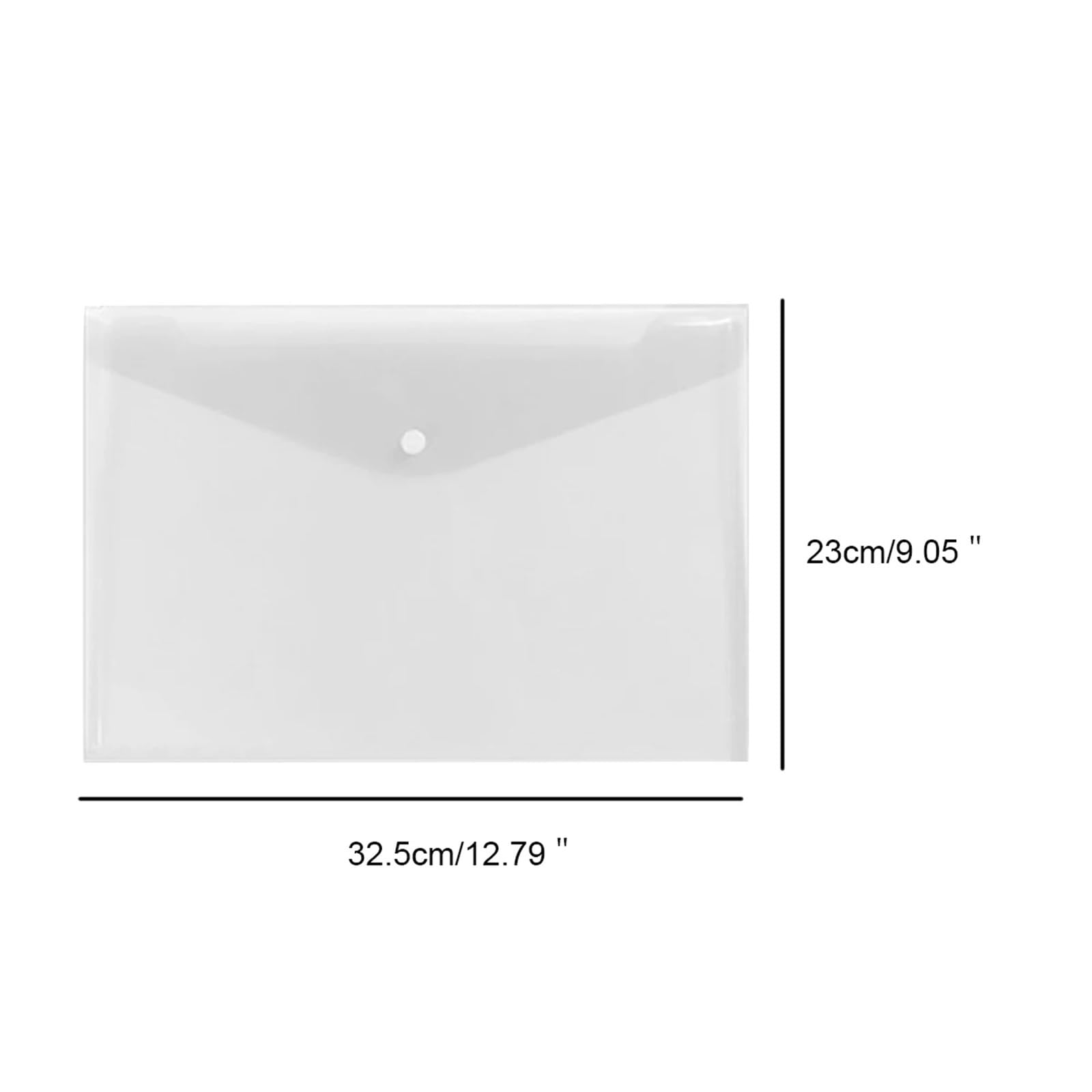 Buste in plastica for documenti A4 con chiusura bottone a pressione Custodia trasparente for for forniture di cancelleria for ufficio domestico 36 pezzi