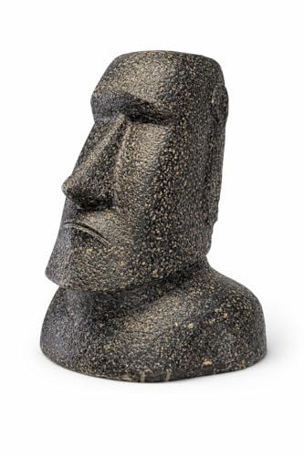 FaHome Moai - Statue de tête - Sculpture décorative de jardin - Résistant aux intempéries - Rapa-NUI - Figurine de l'île de Pâques en béton fibre de...