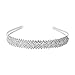 Wedding Bridal Rhinestone Crystal Decor Headband Hairband Tiara Silver