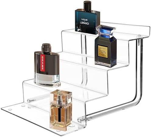 Jual Acrylic Riser Display Shelf Removable Rack 3-Tier Display Stand Figures 5pcs Di Seller - Foto 8