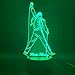 Lampka nocna 3D LED lampka nocna lampa brytyjska piosenkarz Freddie Mercury figurka lampka nocna do biura dekoracja domu najlepszy prezent dla fanów