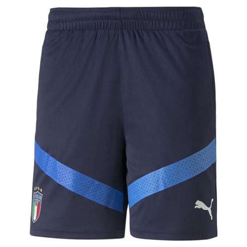 Short FIGC Puma bleu marine taille L pour entraînement de football