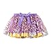 Toddler Soft Tutu Skirt Toddler Ruffled Cover Fashion Tulle Skirt Layered Tulle Skirt Fashion Sequin Clothes (Purple, 9-11 Years)