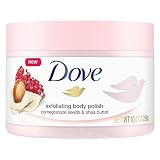 Dove Exfoliating Body Polish Body Scrub, Pomegranate and Shea, 10.5 Ounce
