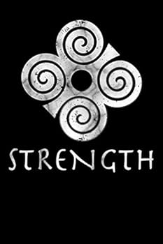 Paperback Africa Ghana Adinkra DWENNIMMEN meaning STRENGTH: Blank Lined Notebook, Journal or Diary Book