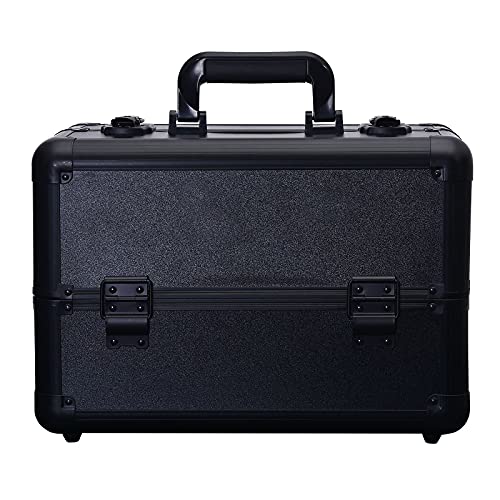 Tragbare Beauty-Koffertasche, Beauty-Aufbewahrungs-Kosmetikkoffer 3-Lagiger Großer Raum Professionelle Kosmetikkoffer…