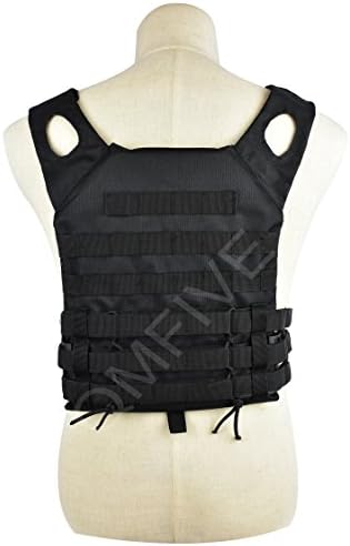QMFIVE Airsoft Vest, Plate Carrier, JPC Tactical Combat Vest Military Wargame Molle Plate Carrier Outdoor Uniform Combat Gear