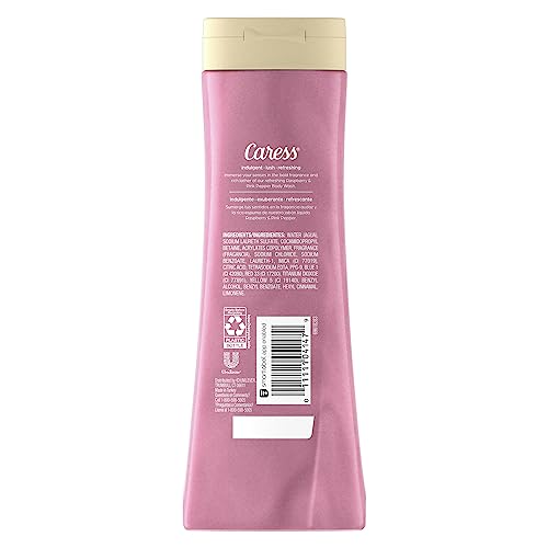 Image of Caress Body Wash Raspberry & Pink Pepper To Indulge And Pamper Refreshing Body Soap 20 fl oz, Pack of 4