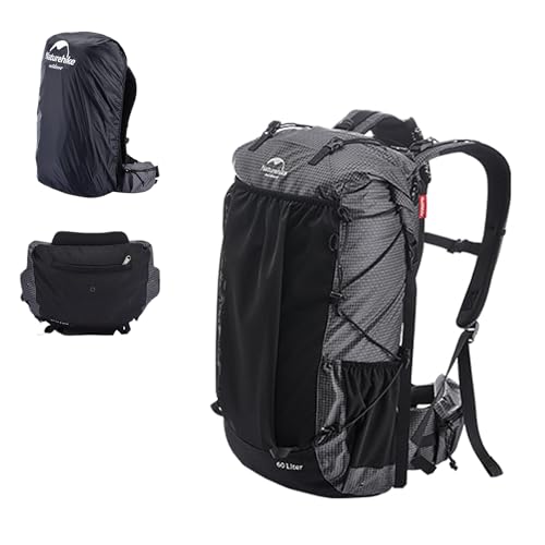 Naturehike 40L+5L Waterproof Hiking Backpack with Rain Cover