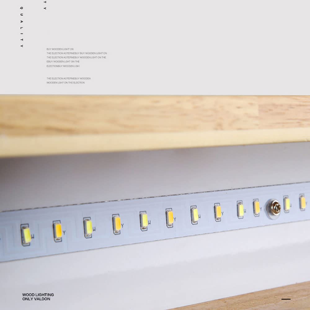 Moderno Lampada a Sospensione Lineare in Legno A LED per Cucina Fattoria Rustica A Soffitto Lunga Lineare A Sospensione per Ufficio per Mercato Garage Tavolo da Pranzo