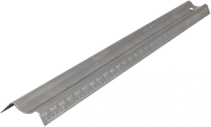 Jakar - Regla de acero inoxidable de 30,5 cm para cortes seguros