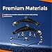 ADIGARAUTO Front Suspension Kit Control Arm Compatible with 2009-2015 Dodge Journey | Replace# K641334 K641333 K750382 K500120 EV800611 ES800408