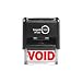 Imprint 360 AS-IMP1019 - VOID, Heavy Duty Commerical Quality Self-Inking Rubber Stamp, Red Ink, 9/16" x 1-1/2" Impression Size, Laser Engraved for Clean, Precise Imprints