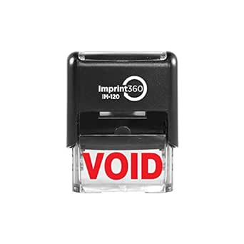 Amazon.com: Void Rubber Stamp with Red Ink : Office Products