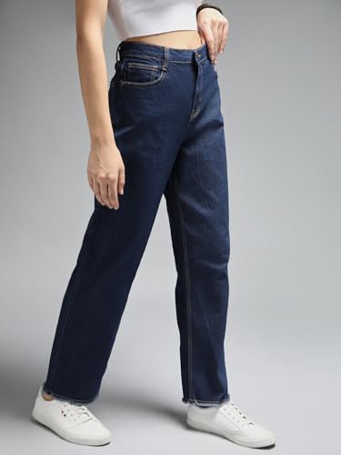 Image of HIGH Star Women's Straight Fit Mid Rise Jeans