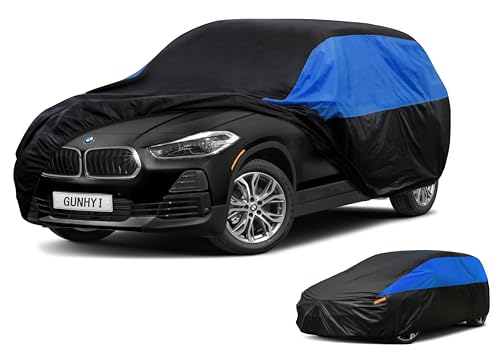 Image of GUNHYI BMW Car Cover Custom Fit BMW X2 Waterproof All Weather, Lightweight Full Car Cover Outdoor Sun UV Rain Dust Snow Wind Protection.