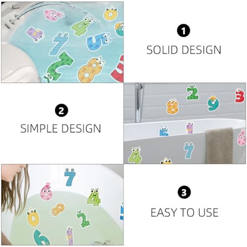 Pegatinas antideslizantes para bañera infantil de 10 piezas de PVC flexible 8