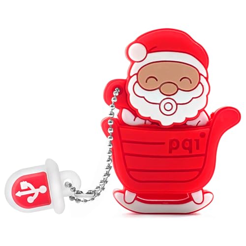 BorlterClamp Clé USB Mignonne Modèle de Père Noël 32 Go Cadeaux de Noël pour Nouvelle Année Fantaisie USB Mémoire Stick Pendrive