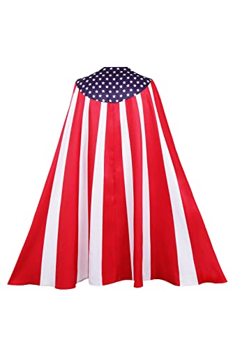 Mowseper Homelander Cape - Disfraz de carnaval de Halloween, rosso, XS Cover