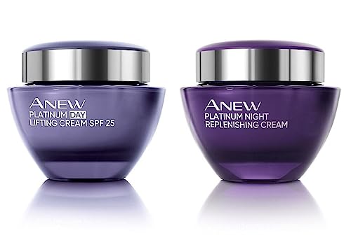 Anew Platinum Day Cream And Night Cream: Anti-Aging & Anti-Wrinkle Skin Care Set Of 2 #TOP6