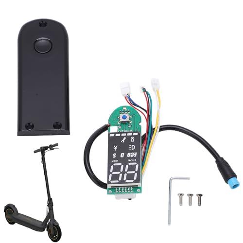 equlup Dashboard Display Panel Parts, Water Proof Bluetooth Digital Display Dashboard Wear Resistant Data Panel Dashboard with Panel Cover for G30 Electric Scooter
