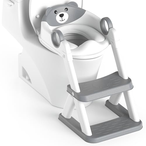 RABB 1ST - Rabb 1st Potty Training Seat, Upgrade Toddler Toilet Seat for Kids Boys Girls, 2 in 1 Potty Training Toilet for Kids, Splash Guard Anti-Slip Pad Step Stool - -17%