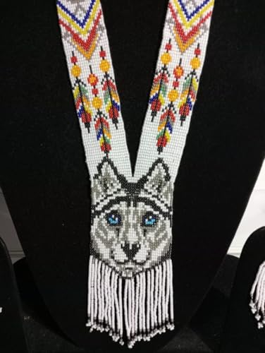 Pendientes y collar de perro gerdan ucraniano, regalo original de joyería artesanal 3