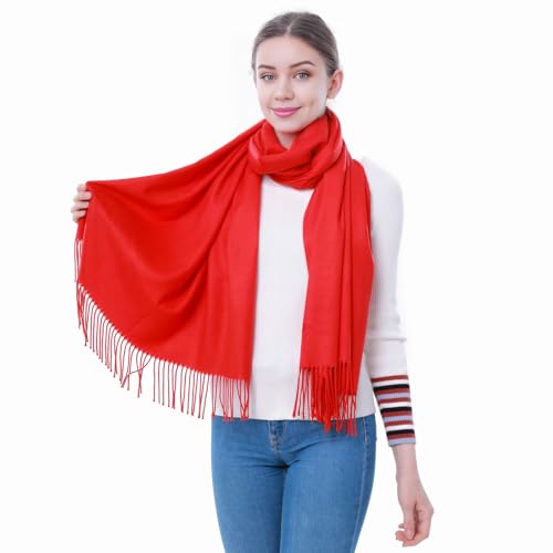 Image of Pashmina Scarf and Shawl - Soft Women Pashminas Wrap for Wedding Evening Party dresses