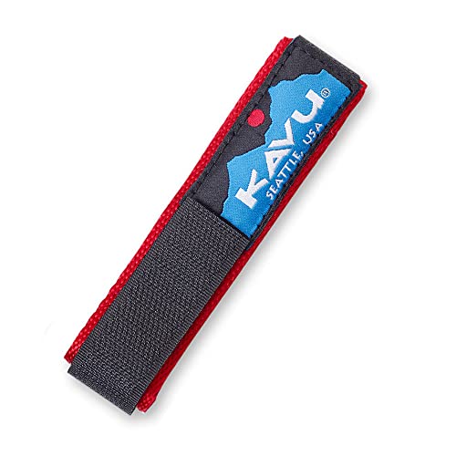 KAVU Watchband - Nylon Webbing Wrist Band for Any Watch Face - Red-S