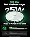 25W Magnetic Wireless Charging Pad: Qi2.2 Qi2 MagSafe Fast Charger for iPhone Air 17e 17 16 15 14 Pro Max, Samsung Galaxy S26 S25, Google Pixel 10 & AirPods, Gift Ideal for Desk Travel (White, 2 Pack)