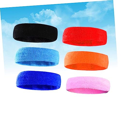 BRIGHTFUFU 6 Unidades fitness sade jó cabeta absorvente cômoda brindes arco de cabelo headbsnd para