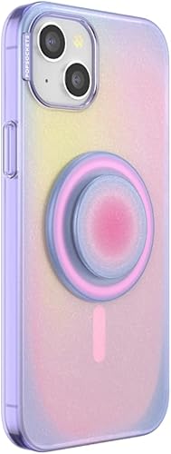 Miniatura 3 de PopSockets - Funda para iPhone 15 Plus con agarre redondo, para teléfono compatible con MagSafe, compatible con carga inalámbrica, aura