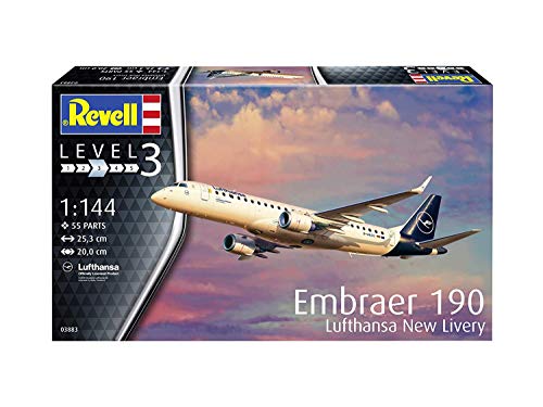 Maquette Embraer 190 Lufthansa Revell 03883 à assembler pour décorer votre bureau