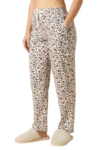 Image of Van Heusen Women's Printed Lounge Pants | Drawstrings & Side Pockets | Ultra Soft Fabric | Relaxed Fit | At home pyjamas | Everyday Comfort | Printed | Style 55306 | Available in Pack of 1 & 2