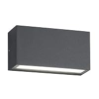 Trio Leuchten Trent - Lampada da parete per esterni, in alluminio