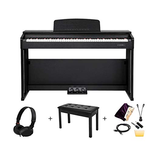 yankai Recital - Piano Numérique avec Piano Électrique, Piano Numérique Intelligent pour Débutant À Marteau Lourd À 88 Touches, avec Banc, avec Trois Pédales