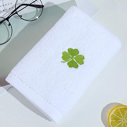 Toallas de baño de algodón con trébol de cuatro hojas para renovar tu hogar (70x140cm) 2