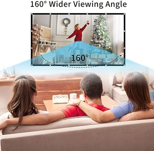 Pantalla de proyección plegable 100 pulgadas 16:9 portátil miniatura 5