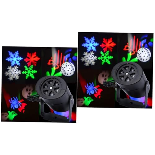 Uonlytech 2 Peças Luz De Paisagem De Queda De Neve Festa De Natal Decoração Ao Ar Livre Lâmpada De P