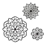 Zzbakress 3 Pcs Metal Flowers...