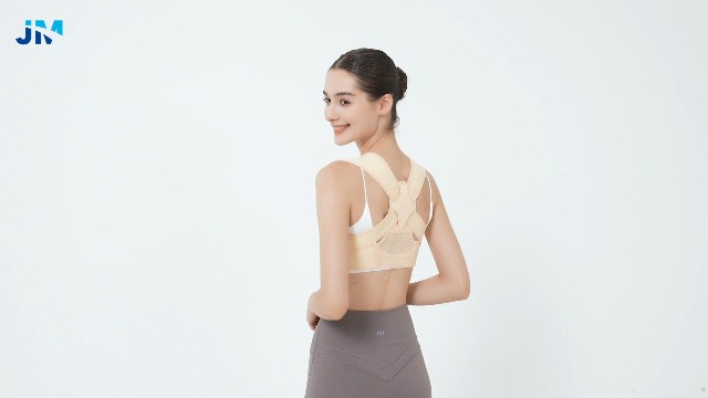 Image of JMPOSE Posture Corrector for Back Support: Adjustable Shoulder Posture Brace for Men and Women (Beige, Large /X-Large)
